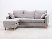 Lataa kuva Galleria-katseluun, 3-istuttava divaanisohva harmaa