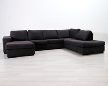 Lataa kuva Galleria-katseluun, 6-istuttava u-kulmasohva harmaa