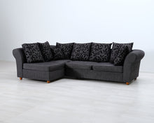 Lataa kuva Galleria-katseluun, 4-istuttava kangassohva harmaa