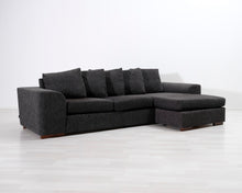 Lataa kuva Galleria-katseluun, 3-istuttava divaanisohva tummanharmaa