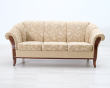 Lataa kuva Galleria-katseluun, 3-istuttava kangassohva beige