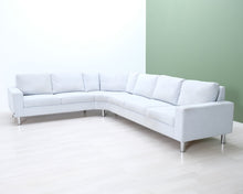 Lataa kuva Galleria-katseluun, 6-istuttava kulmasohva vaaleanharmaa