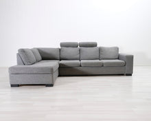 Lataa kuva Galleria-katseluun, 5-istuttava avokulmasohva harmaa