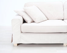 Lataa kuva Galleria-katseluun, Asko 3-istuttava kangassohva beige