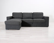 Lataa kuva Galleria-katseluun, 3-istuttava vuodesohva divaanilla harmaa