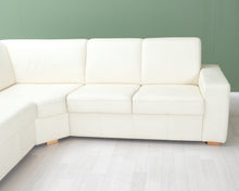 Lataa kuva Galleria-katseluun, 5-istuttava kulmasohva valkoinen