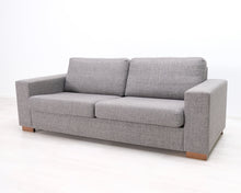 Lataa kuva Galleria-katseluun, 3-istuttava kangassohva harmaa
