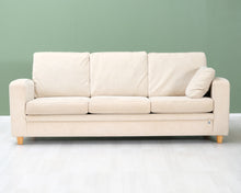 Lataa kuva Galleria-katseluun, 3-istuttava kangassohva beige