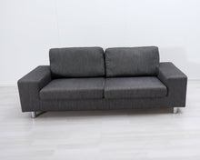 Lataa kuva Galleria-katseluun, Asko 3-istuttava kangassohva harmaa