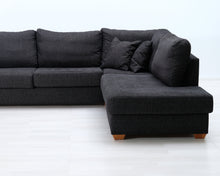 Lataa kuva Galleria-katseluun, Asko 3-istuttava kangassohva tummanharmaa