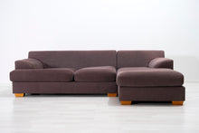 Lataa kuva Galleria-katseluun, 3-istuttava divaanisohva ruskea