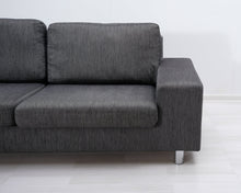 Lataa kuva Galleria-katseluun, Asko 3-istuttava kangassohva harmaa