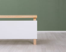Lataa kuva Galleria-katseluun, Artek työpöytä 60 x 180 cm koivu / valkoinen