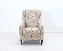 Lataa kuva Galleria-katseluun, Ashley Wilcox nojatuoli kuviollisella verhoilulla