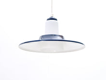 Lataa kuva Galleria-katseluun, Retro kattovalaisin sinivalkoinen