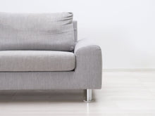 Lataa kuva Galleria-katseluun, Asko Stella 3-istuttava kangassohva harmaa