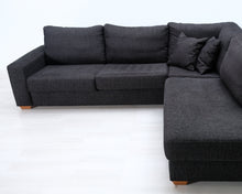 Lataa kuva Galleria-katseluun, Asko 3-istuttava kangassohva tummanharmaa