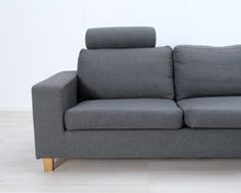 Lataa kuva Galleria-katseluun, 4-istuttava harmaa divaanisohva