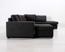 Lataa kuva Galleria-katseluun, 6-istuttava u-kulmasohva harmaa