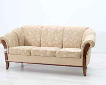 Lataa kuva Galleria-katseluun, 3-istuttava kangassohva beige