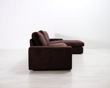 Lataa kuva Galleria-katseluun, 3-istuttava divaanisohva ruskea