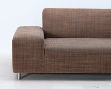 Lataa kuva Galleria-katseluun, Adea Camp 2,5-istuttava kangassohva ruskea