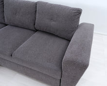 Lataa kuva Galleria-katseluun, 4-istuttava harmaa divaani-vuodesohva