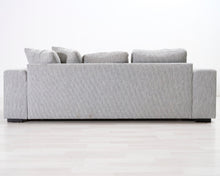 Lataa kuva Galleria-katseluun, 3-istuttava kangassohva harmaa