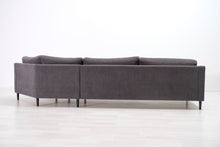Lataa kuva Galleria-katseluun, 3-istuttava kulmasohva tummanharmaa
