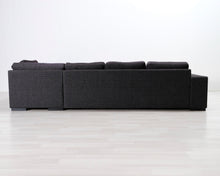 Lataa kuva Galleria-katseluun, 6-istuttava u-kulmasohva harmaa