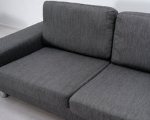 Lataa kuva Galleria-katseluun, Asko 3-istuttava kangassohva harmaa