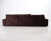 Lataa kuva Galleria-katseluun, 3-istuttava divaanisohva ruskea