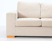 Lataa kuva Galleria-katseluun, Asko 2-istuttava kangassohva beige