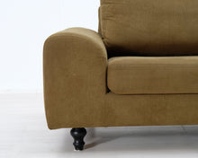 Lataa kuva Galleria-katseluun, Asko 2,5-istuttava kangassohva vihreä