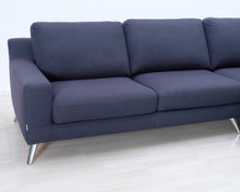 Lataa kuva Galleria-katseluun, 3-istuttava divaanisohva sininen