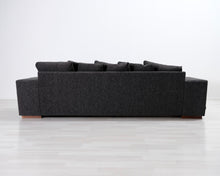 Lataa kuva Galleria-katseluun, 3-istuttava divaanisohva tummanharmaa