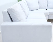 Lataa kuva Galleria-katseluun, 6-istuttava kulmasohva vaaleanharmaa