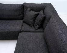 Lataa kuva Galleria-katseluun, Asko 3-istuttava kangassohva tummanharmaa