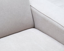 Lataa kuva Galleria-katseluun, Asko Mykonos 3-istuttava kangassohva vaaleanharmaa