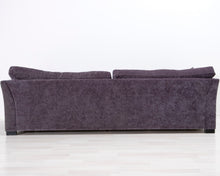 Lataa kuva Galleria-katseluun, 3-istuttava samettisohva harmaa
