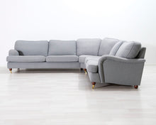 Lataa kuva Galleria-katseluun, 6-istuttava kulmasohva harmaa