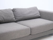 Lataa kuva Galleria-katseluun, 3-istuttava kangassohva harmaa