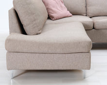 Lataa kuva Galleria-katseluun, 5-istuttava kulmasohva beige