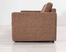 Lataa kuva Galleria-katseluun, 3-istuttava vuodesohva ruskea