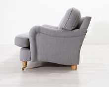 Lataa kuva Galleria-katseluun, 3-istuttava kangassohva harmaa