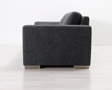 Lataa kuva Galleria-katseluun, 3-istuttava kangassohva harmaa