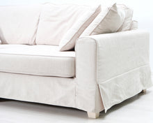 Lataa kuva Galleria-katseluun, Asko 3-istuttava kangassohva beige