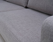 Lataa kuva Galleria-katseluun, Asko 3-istuttava kangassohva harmaa