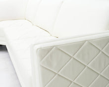 Lataa kuva Galleria-katseluun, 5-istuttava nahkasohva valkoinen