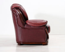 Lataa kuva Galleria-katseluun, 2-istuttava nahkasohva punainen